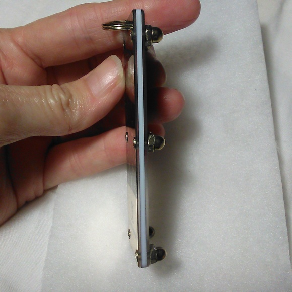 COPY - LOUIS VUITTON KEY FOB / JUST REMOVED PLASTIC LIKE NEW UNUSED GOLD/ BLACK… - Picture 3 of 13